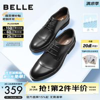 百丽 男士德比鞋 3UX01CM9 单里款 黑色 41