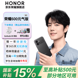 荣耀 600元气版  5G手机 曜石黑 8GB+256GB 官方标配