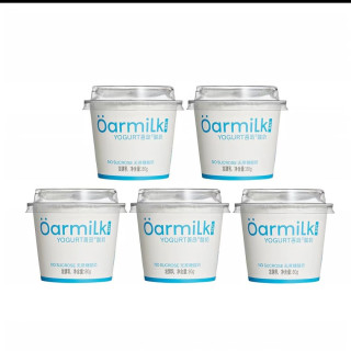 Oarmilk 吾岛无蔗糖酸奶80g*5杯 拍4赠7杯