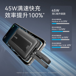 Anker zolo安克充电宝自带双c线45W超快充20000毫安