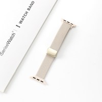 移动端：iSeriseWatch 适用苹果手表s11表带iWatch10代细版尼龙Applewatchs9编织磁吸S6高级透气SE夏运动透气创意腕带