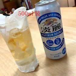 麒麟 24.8产 日本 白金淡丽无嘌呤零糖质无糖啤酒500ml*6罐 麒麟kirin淡丽500 500mL 6罐 麒麟k