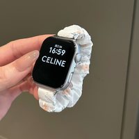 移动端：圣铂 适用华为fit5pro手表表带fit5新款碎花大肠发圈表带watchfit4pro夏季创意女款fit3/4代智能手表fit2弹力腕带