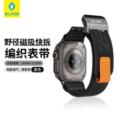 BLUEO 适用于ApplewatchUltra3苹果s11手表iwatchS10野径9表带8磁吸7快拆iwatch6编织Ultra2iphonewatch4/3/SE