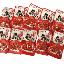 登荣 香辣爽鸡丝（麻辣味）20克*10袋