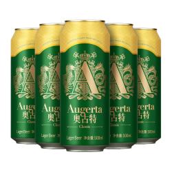 青岛啤酒 Augerta 青岛啤酒奥古特 500mL 18罐 2箱装(再赠330ml*12罐)