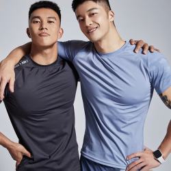 omG! 冰丝快干 男士运动健身T恤 紧身高弹
