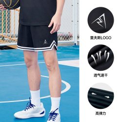 准者 美式篮球短裤男夏季新款健身训练网眼透气宽松跑步运动五分裤