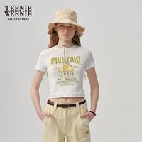 TEENIE WEENIE 小熊女装圆领T恤运动印花短袖 （多款可选）