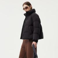 坦博尔 小个子穿搭羽绒服女短款立领宽松保暖外套