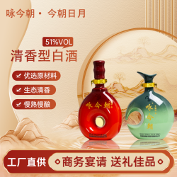 咏今朝 今朝日月 清香型白酒51度500ml