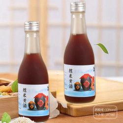 客酿天成糯米老黄酒纯手工正宗客家酿酒纯厚甘醇187ml六瓶礼盒装