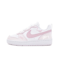 NIKE 定制球鞋Nike/耐克CourtBorough粉色猫咪少女百搭低帮耐克女鞋