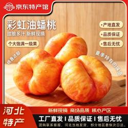 燕农赵品彩虹蟠桃黄油蟠桃 净重4斤礼盒装丨特大果丨