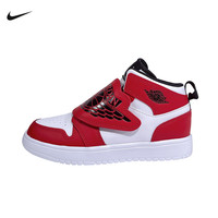 NIKE 童鞋SKY JORDAN 1 PS运动训练中帮耐磨篮球鞋BQ7197-106