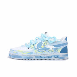 NIKE 定制球鞋Nike/耐克CourtVision1夏日晴空 涂鸦百搭低帮 板鞋 男款