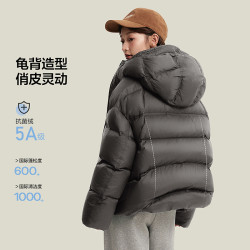 笛莎 官旗青少年25冬季新款连帽外套女士保暖短款羽绒服外出服羽绒