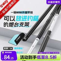 一味 迷你并继竿挂便携竞技炮台碳素超硬迷你支架