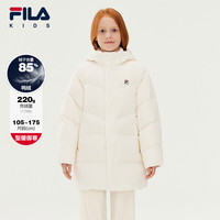 FILA 粉彩风羽绒服冬季保暖舒适儿童中长款羽绒服K52B541903