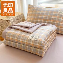 无印良品 A类纯棉夏凉被 印象灰【手感细腻 透气贴肤】 【单夏被】150*200cm