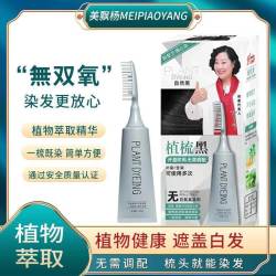 美飘扬 植物萃取一梳上色温和无双氧梳头染发膏