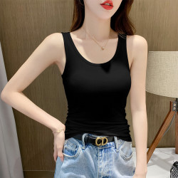 黑色吊带背心女内搭美背显瘦修身打底女装新款上衣服装女百搭2024