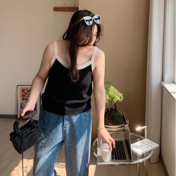 80-200斤大码吊带背心胖MM女宽松内搭显瘦遮肚打底衫无袖春夏百搭