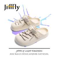 jifffly 洞洞鞋情侣百搭明星同款休闲软底外穿男女博肯半勃肯鞋
