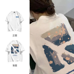 PRPN夏季时尚美式潮牌纯棉短袖T恤宽松潮流小众休闲情侣上衣#N37