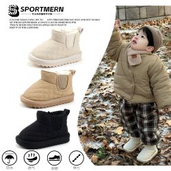 Sportmern婴儿雪地靴冬季加绒加厚软底宝宝学步鞋二棉鞋保暖大棉