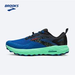 BROOKS Cascadia17 越野跑鞋 男款蓝黑绿