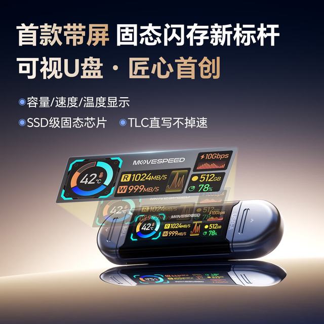好评晒单返10元E卡：移速 1TB 固态U盘Type-C/USB3.2双接口手机u盘大容量千兆读写速度