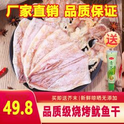 三色海 中国大陆 烧烤鱿鱼干 250g 约25条 送芥末
