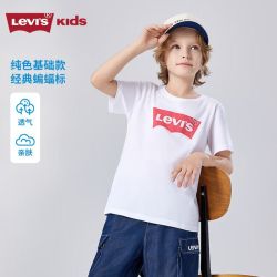Levi's 男女童纯棉短袖T恤