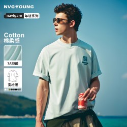 NVG·YOUNG navigare意大利小帆船圆领短袖T恤男宽松t
