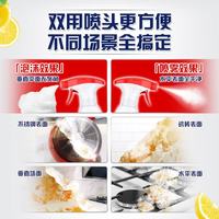 奥妙 厨房清洁剂重油污净柠檬西柚香型双瓶装 含替换装480g×2