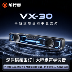前行者 VX30桌搭电竞双模深渊灯效蓝牙5.4电脑游戏音响