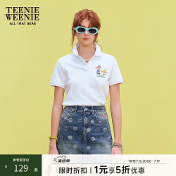 TEENIE WEENIE 小熊POLO衫T恤2025夏季新款短袖