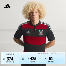 adidas 德国队2014复古足球休闲文化短袖球衣男女新款阿迪达斯官方   黑色/胜利红   XL