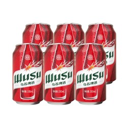 乌苏啤酒 红