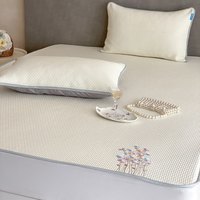 欧居莎 A类抗菌冰丝凉席三件套 床笠款 可机洗