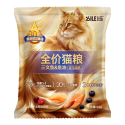 B.Toys 全价猫粮 牛肉蔓越莓三文鱼鱼油 50g