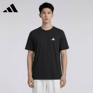 基础款闭眼入：adidas 男士快干运动T恤 IC7413
