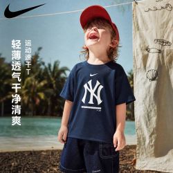 NIKE 婴幼童 MLB2-4岁儿童夏季运动休闲舒适印花短袖t恤