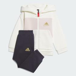 adidas 拼色连帽外套 童装