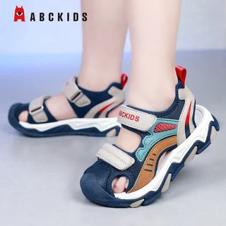 ABCKIDS 儿童凉鞋 防滑耐磨 深兰/卡其 32码