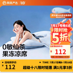 网易严选 冰丝席 A类母婴可机洗凉感果冻席 床单款三件套 冰晶蓝 150cm*200cm