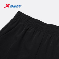 特步 盾甲系列 吸湿速干 儿童运动短裤