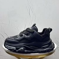 FOURDATRY 网红男鞋透气休闲运动鞋黑色