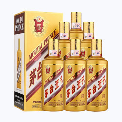 茅台 金王子酒 酱香经典53度酱香型白酒  迎宾送礼 53%vol 500mL 6瓶 金王子整箱